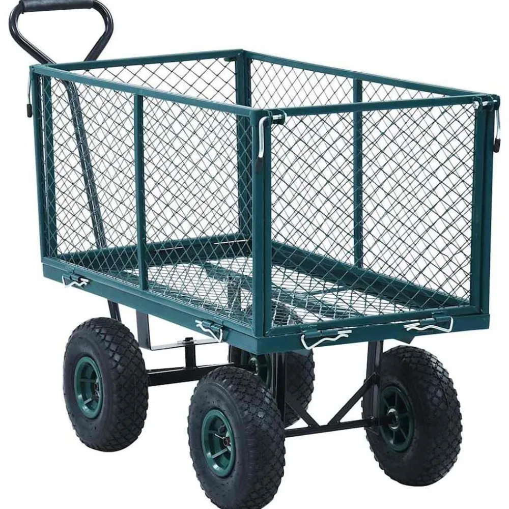 vidaXL Herramientas-Carrito de mano de jardín 350 kg