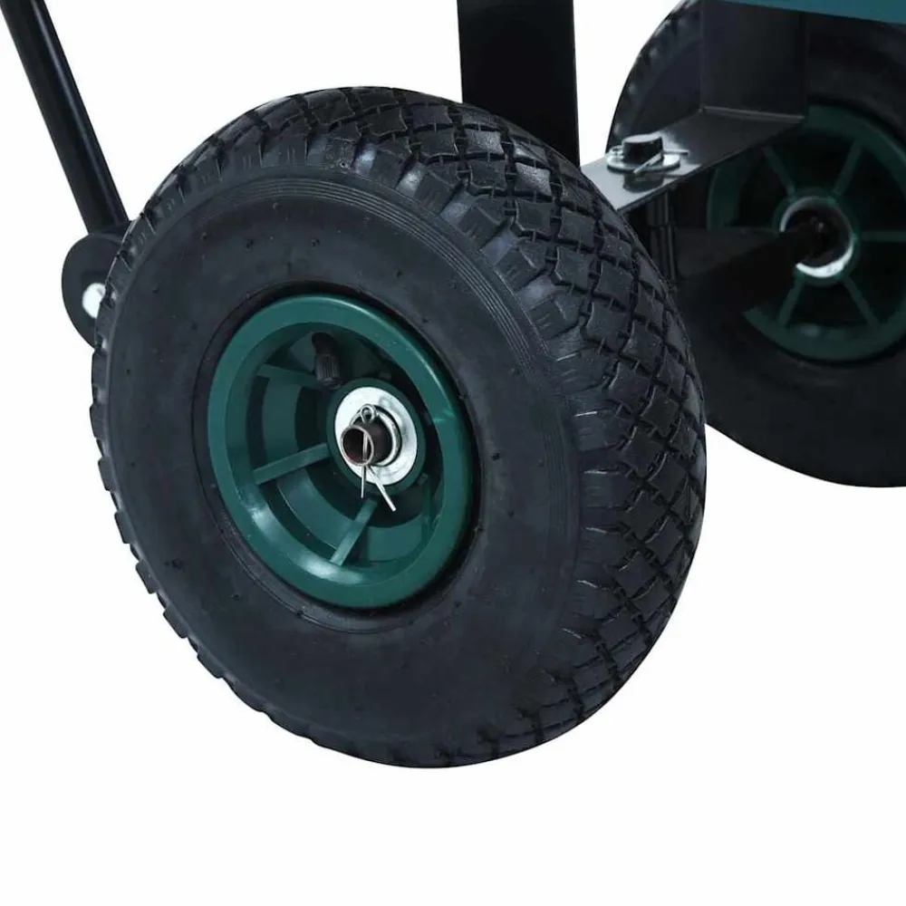 vidaXL Herramientas-Carrito de mano de jardín 350 kg