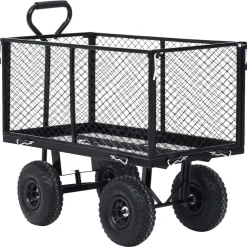 vidaXL Herramientas-Carrito de mano de jardín 350 kg