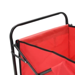 vidaXL Herramientas-Carrito de mano plegable de acero color