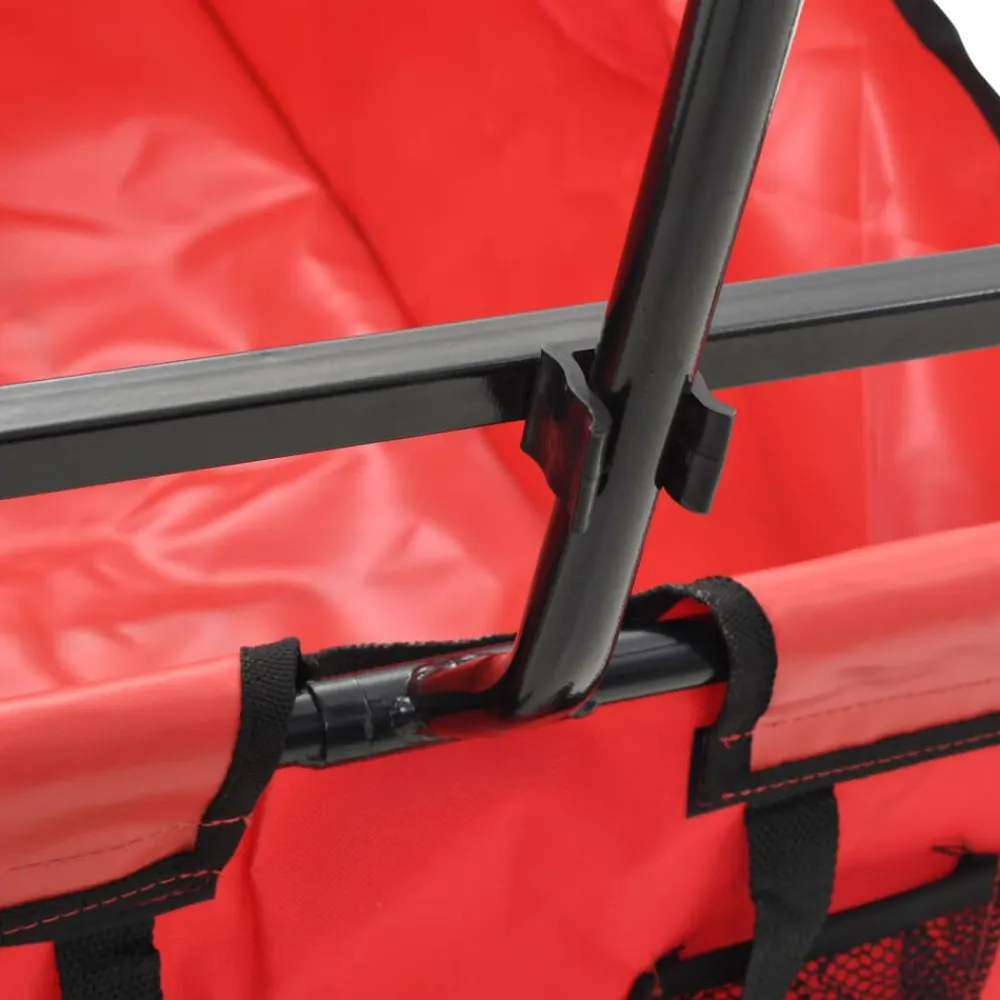 vidaXL Herramientas-Carrito de mano plegable de acero color