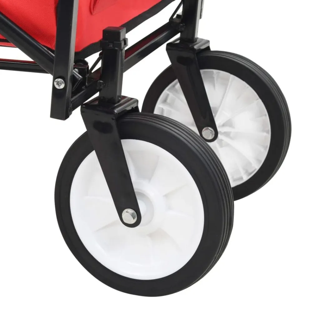 vidaXL Herramientas-Carrito de mano plegable de acero color