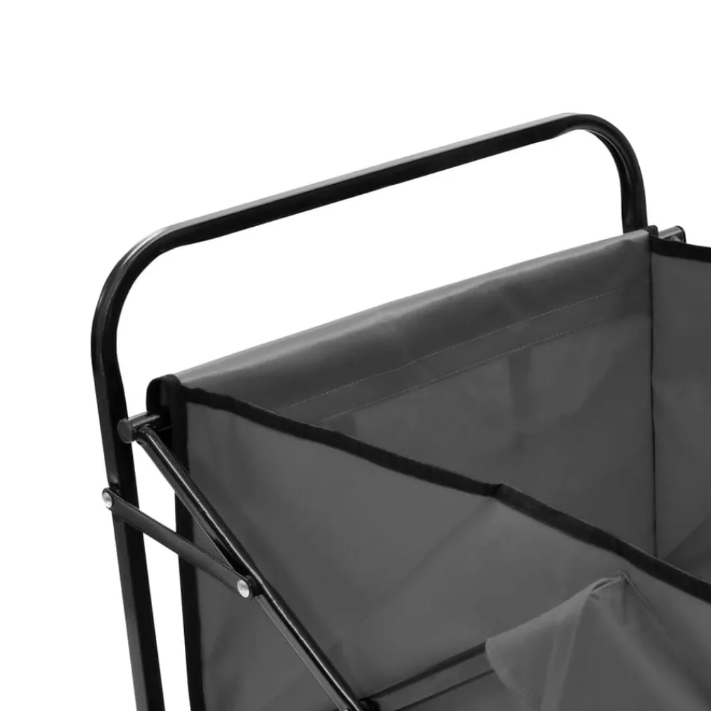 vidaXL Herramientas-Carrito de mano plegable de acero