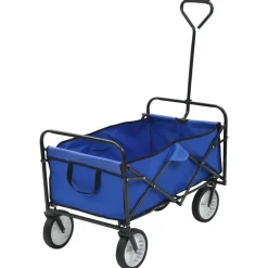 vidaXL Herramientas-Carrito de mano plegable de acero color