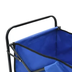 vidaXL Herramientas-Carrito de mano plegable de acero color