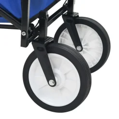 vidaXL Herramientas-Carrito de mano plegable de acero color