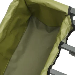 vidaXL Actividades Al Aire Libre-Carrito de pesca 2 ruedas acero recubrimiento en polvo verde