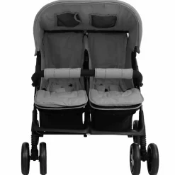vidaXL Carrito para gemelos de acero Gris claro Discount
