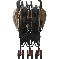 vidaXL Carrito para gemelos de acero gris taupe Taupé Sale