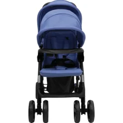 Niños vidaXL Transporte De Bebés-Carrito para gemelos tandem de acero