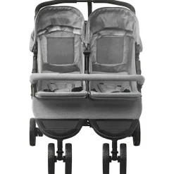 Niños vidaXL Transporte De Bebés-Carrito para gemelos de acero