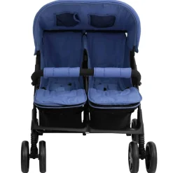 Niños vidaXL Transporte De Bebés-Carrito para gemelos de acero