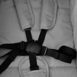 vidaXL Carrito para gemelos de acero y negro Gris claro Outlet