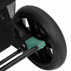 vidaXL Carrito para gemelos de acero Verde Clearance