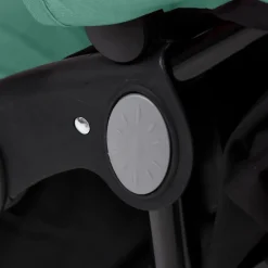 vidaXL Carrito para gemelos de acero Verde Clearance