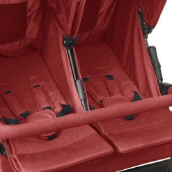 Niños vidaXL Transporte De Bebés-Carrito para gemelos de acero