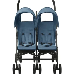 vidaXL Carrito para gemelos de acero Azul marino Outlet