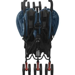 vidaXL Carrito para gemelos de acero Azul marino Outlet