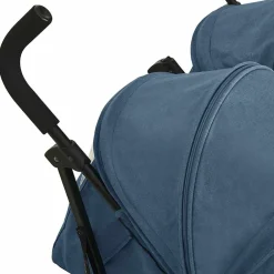 vidaXL Carrito para gemelos de acero Azul marino Outlet