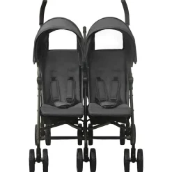 vidaXL Carrito para gemelos de acero gris Antracita Clearance