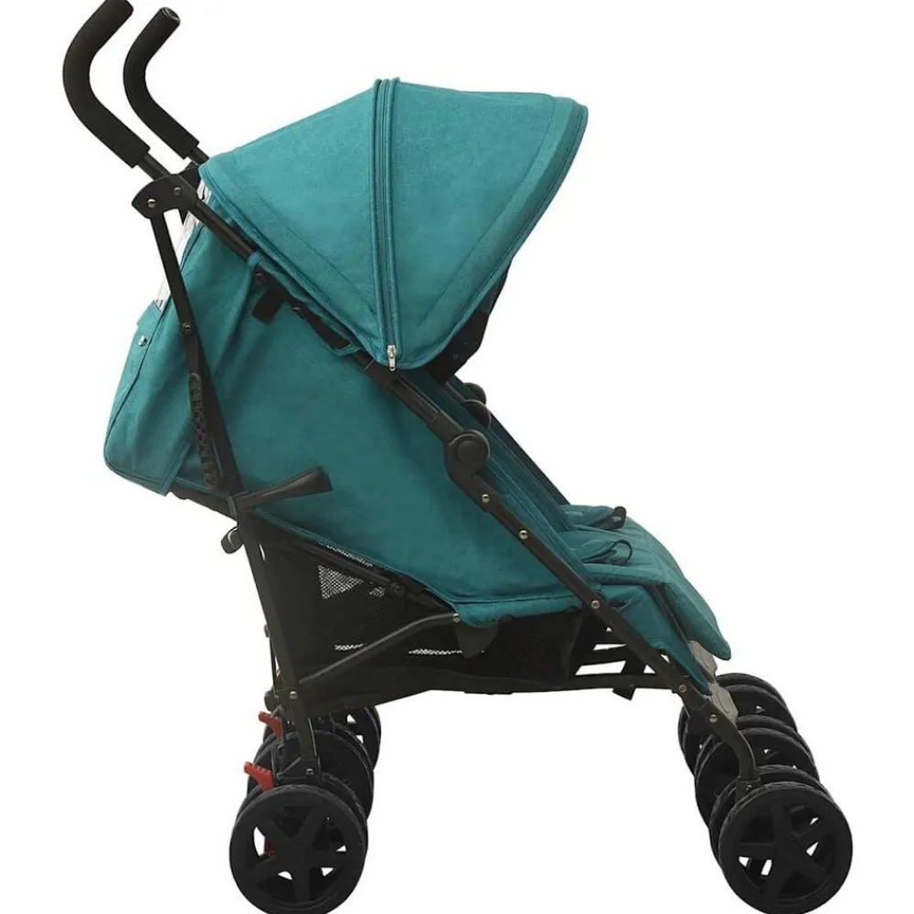 Niños vidaXL Transporte De Bebés-Carrito para gemelos de acero