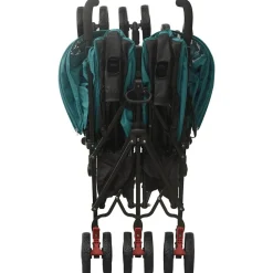 Niños vidaXL Transporte De Bebés-Carrito para gemelos de acero