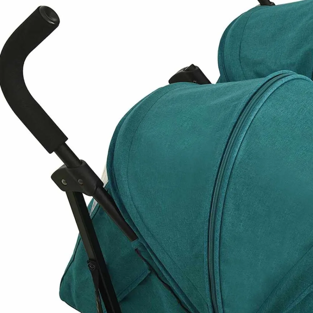 Niños vidaXL Transporte De Bebés-Carrito para gemelos de acero