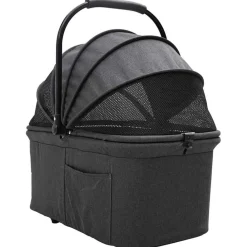 vidaXL Carrito Plegable para Mascotas 81 x 47 x 99 cm Poliéster Negro Discount