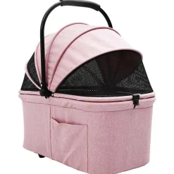 vidaXL Carrito Plegable para Mascotas 78 x 54 x 101 cm Poliéster Rosa New