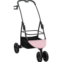 vidaXL Carrito Plegable para Mascotas 78 x 54 x 101 cm Poliéster Rosa New
