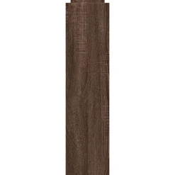 vidaXL Carro de almacenaje estrecho 4 niveles madera marrón roble Marr&oacute;n roble Discount