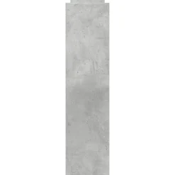 vidaXL Carro de almacenaje estrecho 4 niveles madera gris hormigón Gris hormigón
