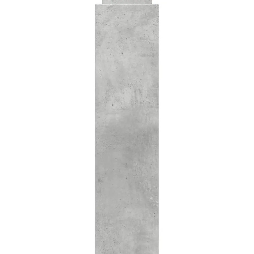 vidaXL Carro de almacenaje estrecho 4 niveles madera gris hormigón Gris hormigón