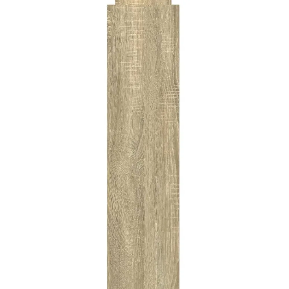 vidaXL Carro de almacenaje estrecho 4 niveles madera Roble Sonoma Outlet