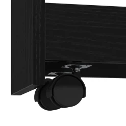 vidaXL Carro de Almacenamiento Estrecho 60 x 20 x 82 cm Roble negro Best