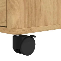 vidaXL Carros E Islas-Carro de Cocina FLORO Marrón cera 72,5 x 45 x 80 cm