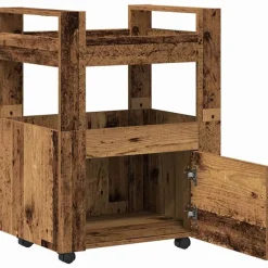 vidaXL Carros E Islas-Carro de Cocina 60 x 45 x 80 cm