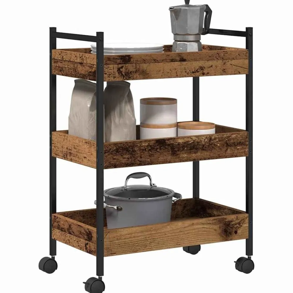 vidaXL Carros E Islas-Carro de Cocina 50 x 30 x 70 cm