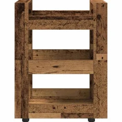 vidaXL Carro de Cocina Madera de roble 60 x 45 x 80 cm Madera envejecida Clearance