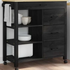 vidaXL Carros E Islas-Carro de Cocina MONZA 84 x 40 x 88,5 cm