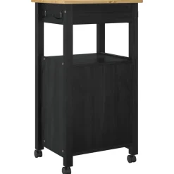 vidaXL Carro de Cocina MONZA 48 x 40 x 88,5 cm Negro Discount