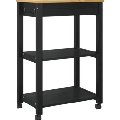 vidaXL Carro de Cocina MONZA 60 x 40 x 88,5 cm Negro Best
