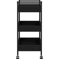 vidaXL Carro de Cocina 50 x 30 x 70 cm Roble negro Sale