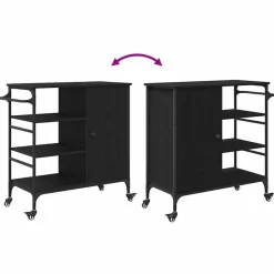 vidaXL Carros E Islas-Carro de Cocina 87.5 x 39 x 84.5 cm