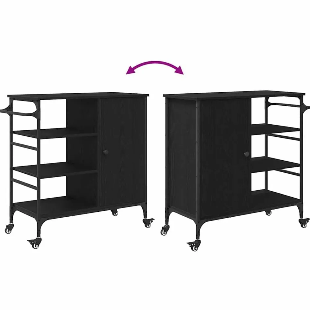 vidaXL Carros E Islas-Carro de Cocina 87.5 x 39 x 84.5 cm