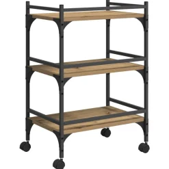 vidaXL Carros E Islas-Carro de Cocina 50 x 35 x 75.5 cm