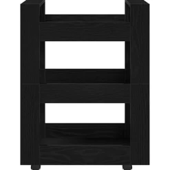 vidaXL Carro de Cocina 60 x 45 x 80 cm Roble negro New