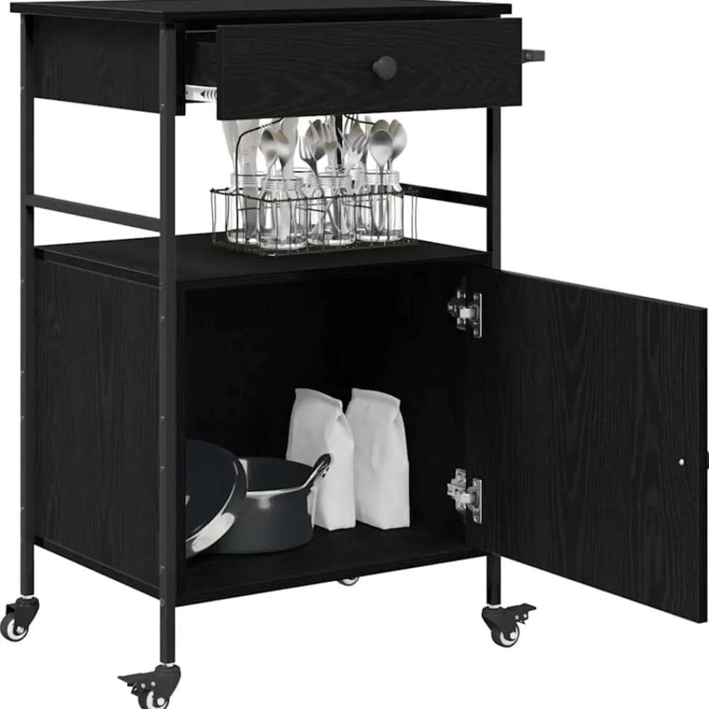 vidaXL Carros E Islas-Carro de Cocina 56 x 43 x 89,5 cm