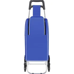 vidaXL Carro de compras 39.5 x 33 x 93 cm Tela Oxford Azul Clearance