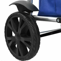 vidaXL Maletas Y Bolsos De Viaje-Carro de compras 36,5 x 46,5 x 100,5 cm Tela Oxford